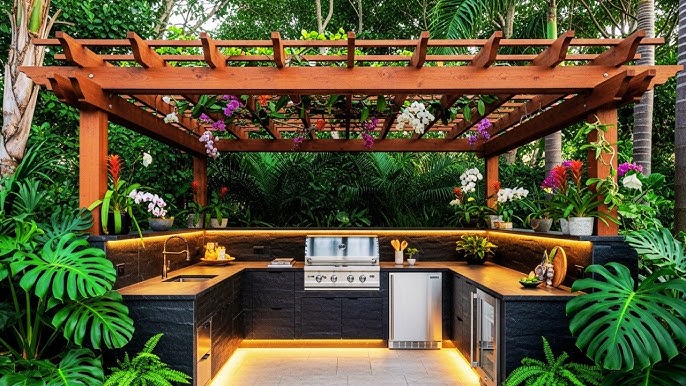 Outdoor cooking environment